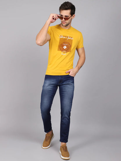 Men Blue Slim Fit Heavy Fade Stretchable Jeans