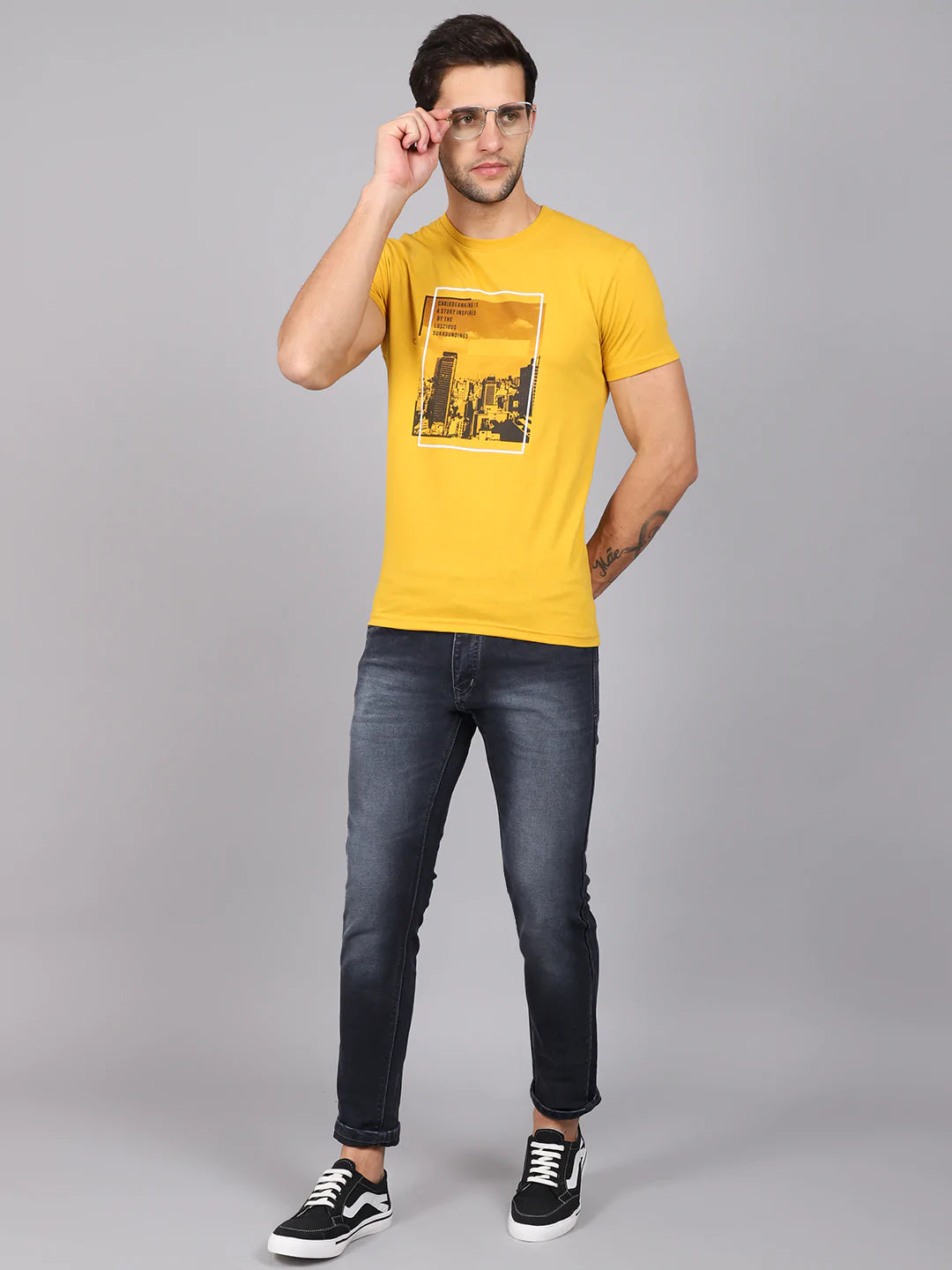 Men Blue Slim Fit Heavy Fade Stretchable Jeans