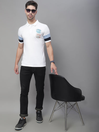 Polo Collar Cotton Slim Fit T-shirt