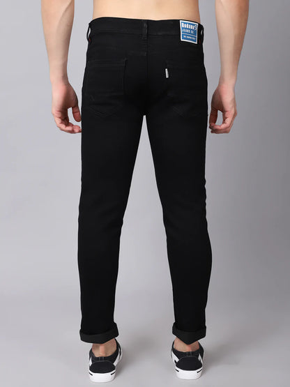 Men Black Slim Fit Stretchable Jeans