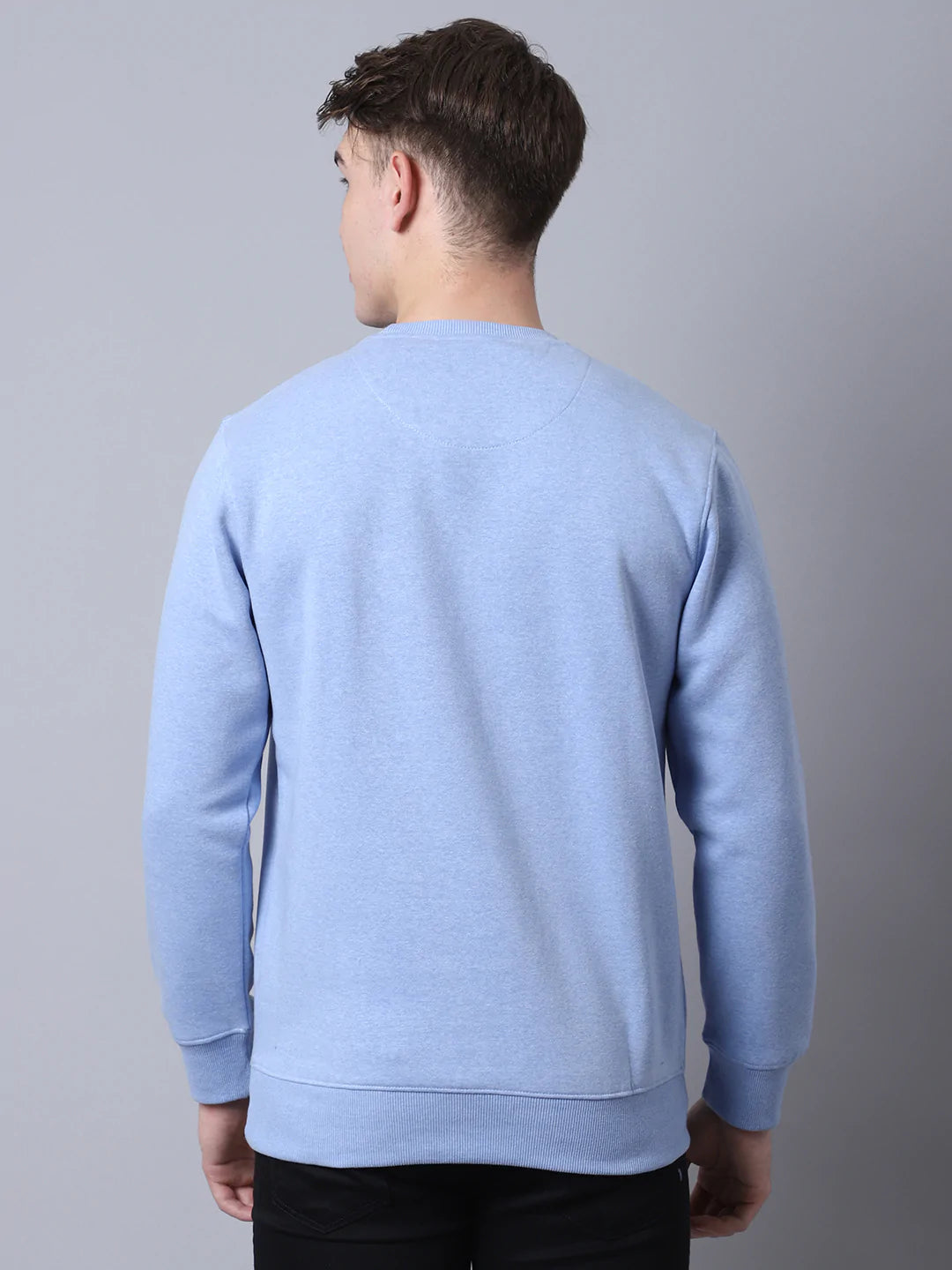 Men Blue Printed Sweatshirt