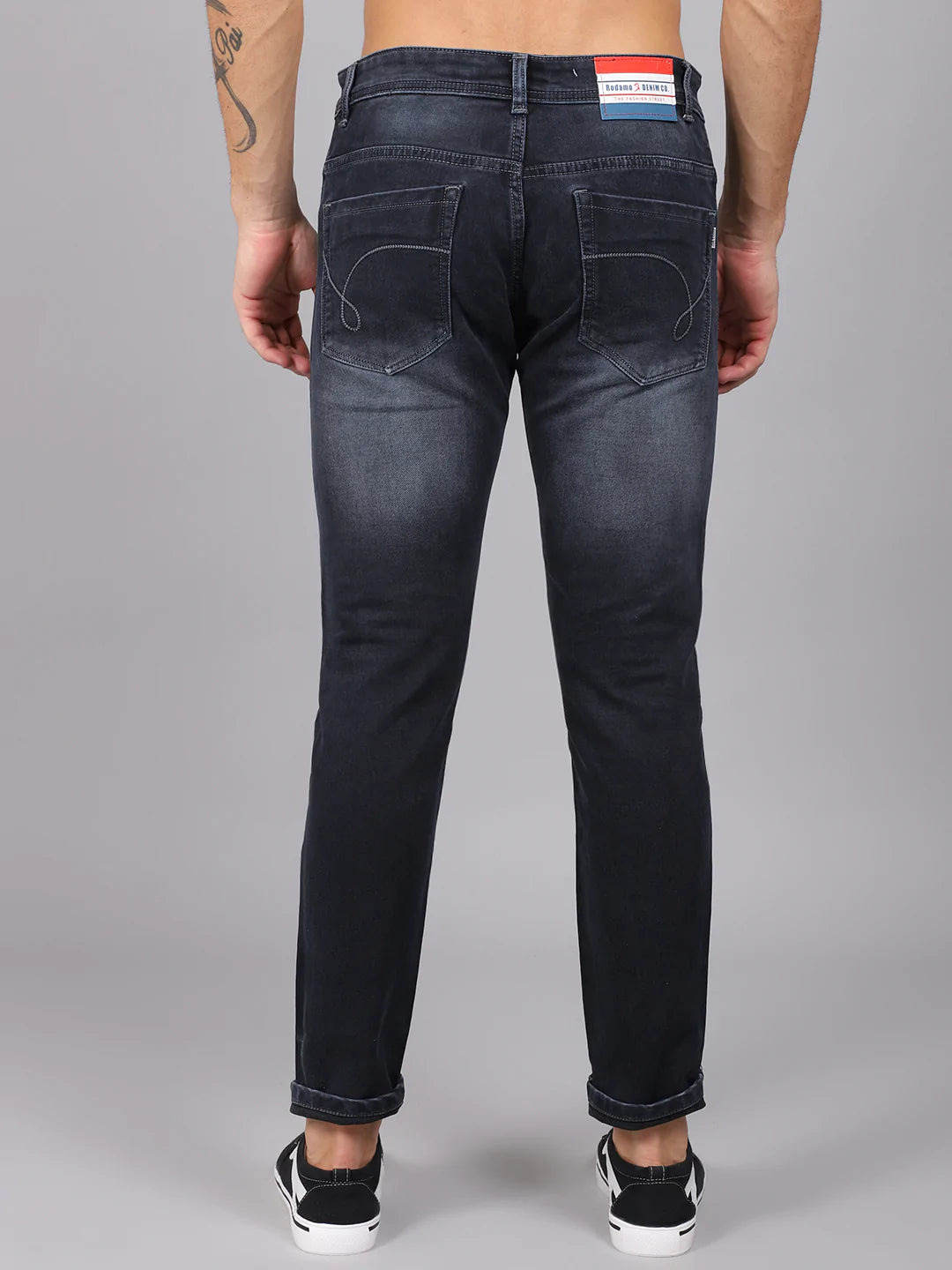 Men Blue Slim Fit Heavy Fade Stretchable Jeans