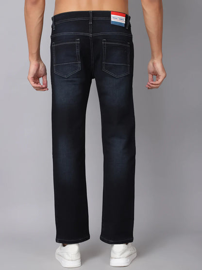 Men Blue Light Fade Stretchable Jeans