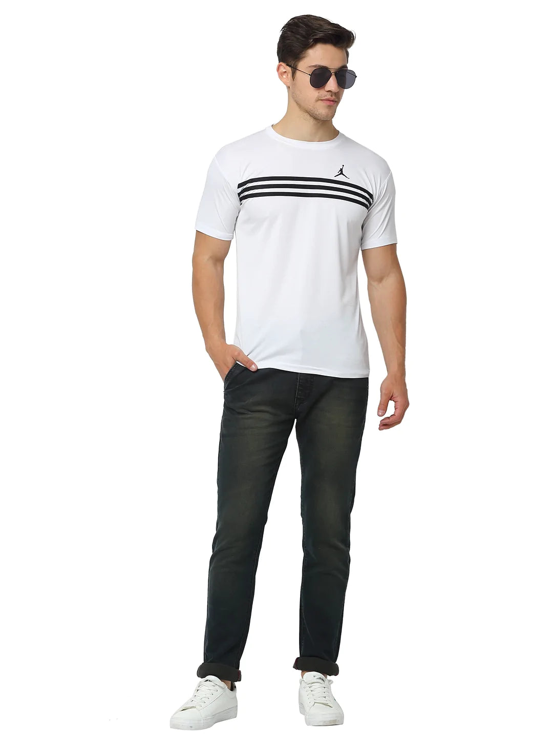 Men Green Slim Fit Mid-Rise Clean Look Jeans