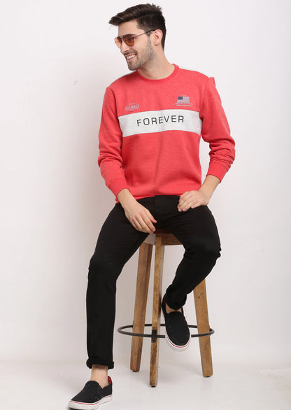 Men Coral Printed Sweatshirt