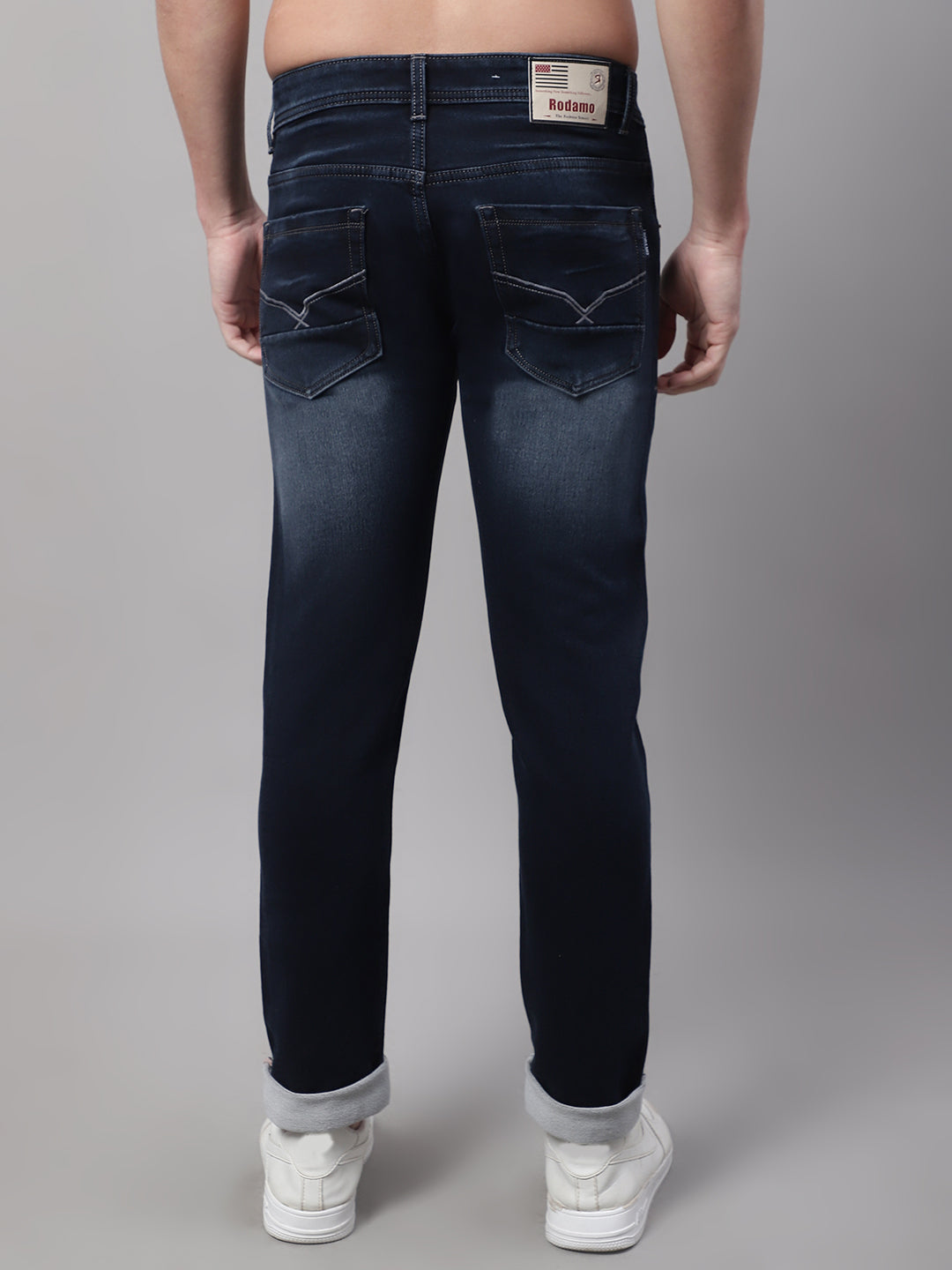 Men Slim Fit Heavy Fade Stretchable Cotton Jeans