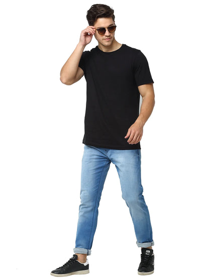 Men Blue Slim Fit Mid-Rise Clean Look Jeans