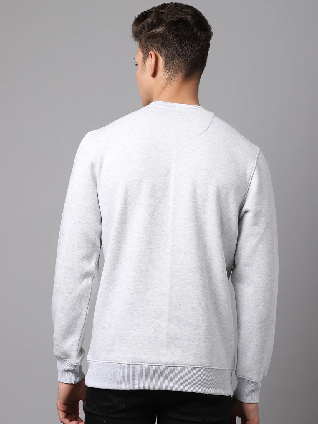 Men Grey Printed Sweatshirt