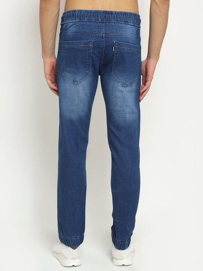Men Blue Slim Fit Heavy Fade Stretchable Jeans