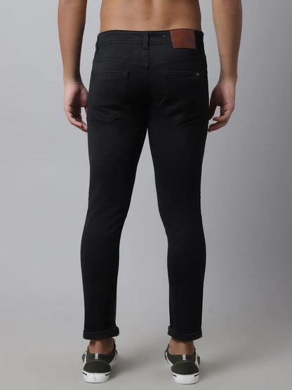 Men Black Slim Fit Stretchable Jeans