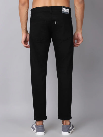 Men Black Slim Fit Stretchable Jeans