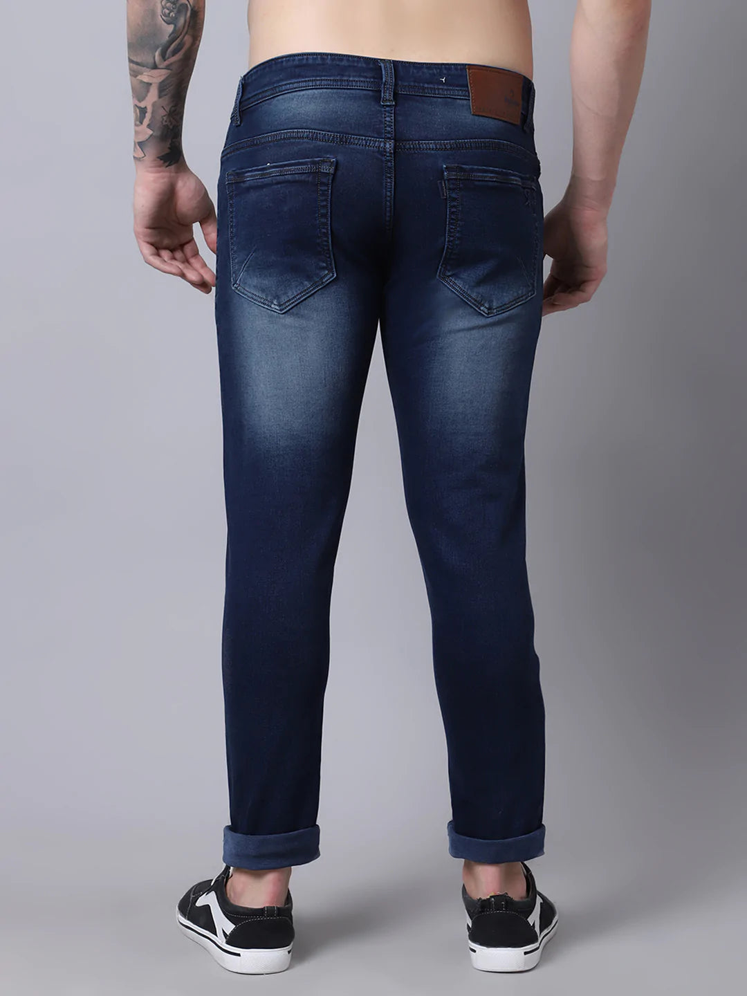 Men Blue Slim Fit Heavy Fade Jeans
