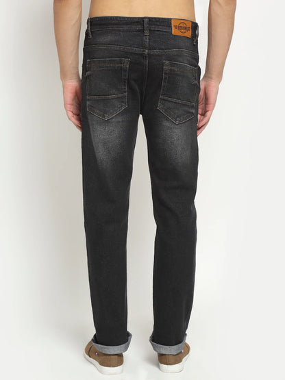 Men Black Light Fade Stretchable Jeans