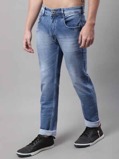 Men Mid Rise Heavy Fade Stretchable Cotton Jeans