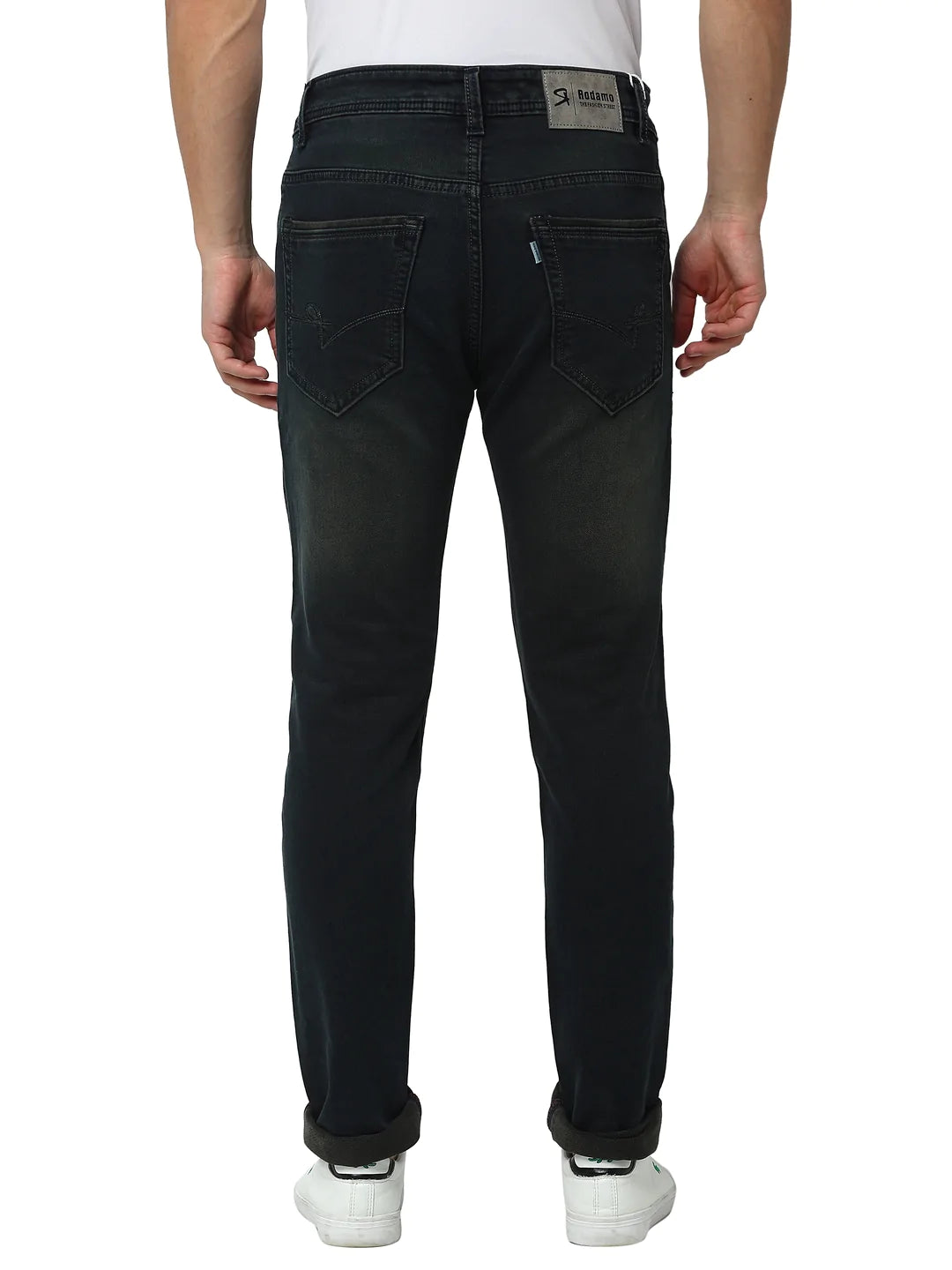 Men Green Slim Fit Mid-Rise Clean Look Jeans