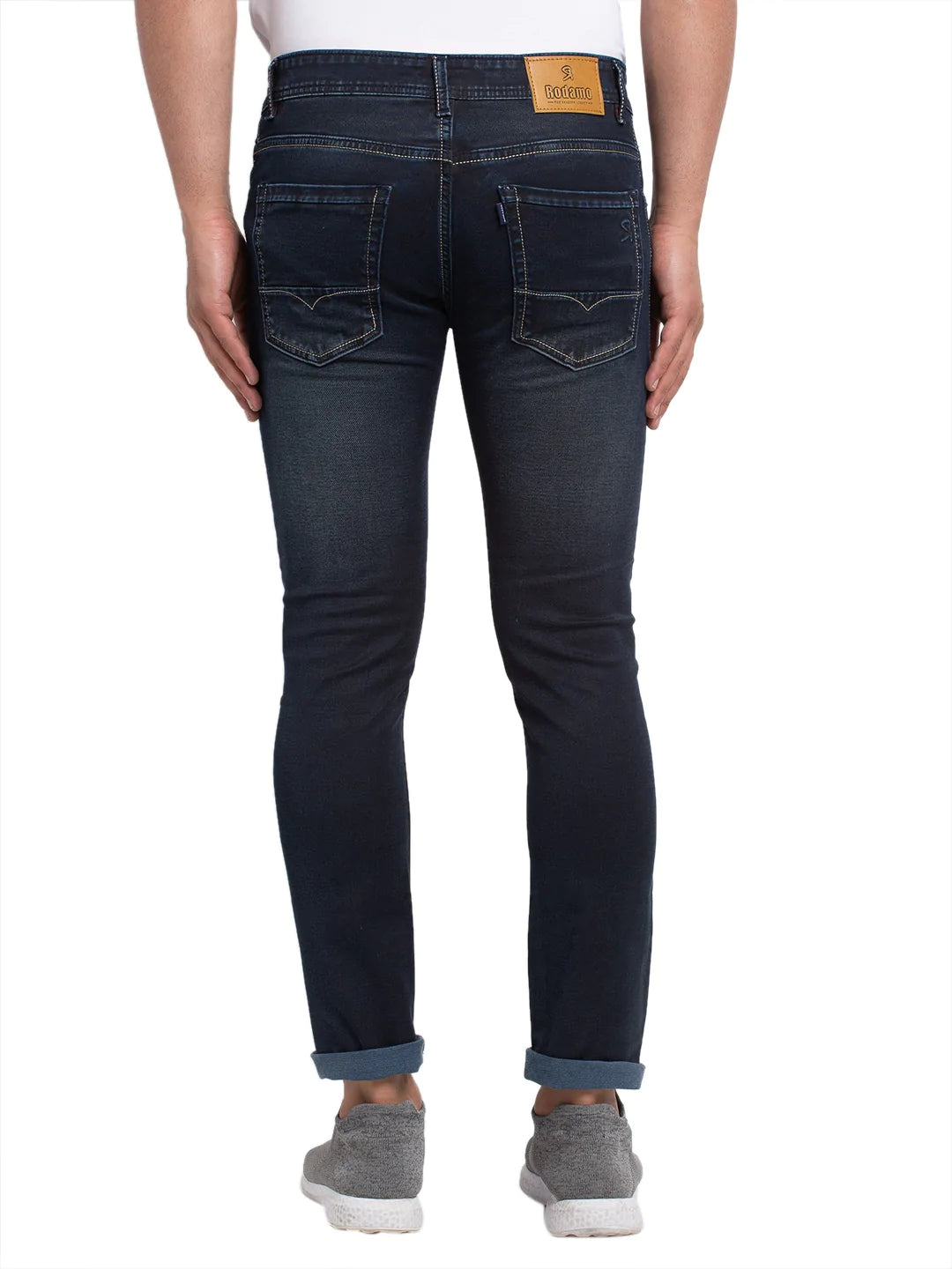 Men Blue Slim Fit Mid-Rise Clean Look Jeans