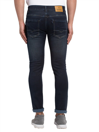 Men Blue Slim Fit Mid-Rise Clean Look Jeans