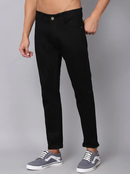 Men Black Slim Fit Stretchable Jeans