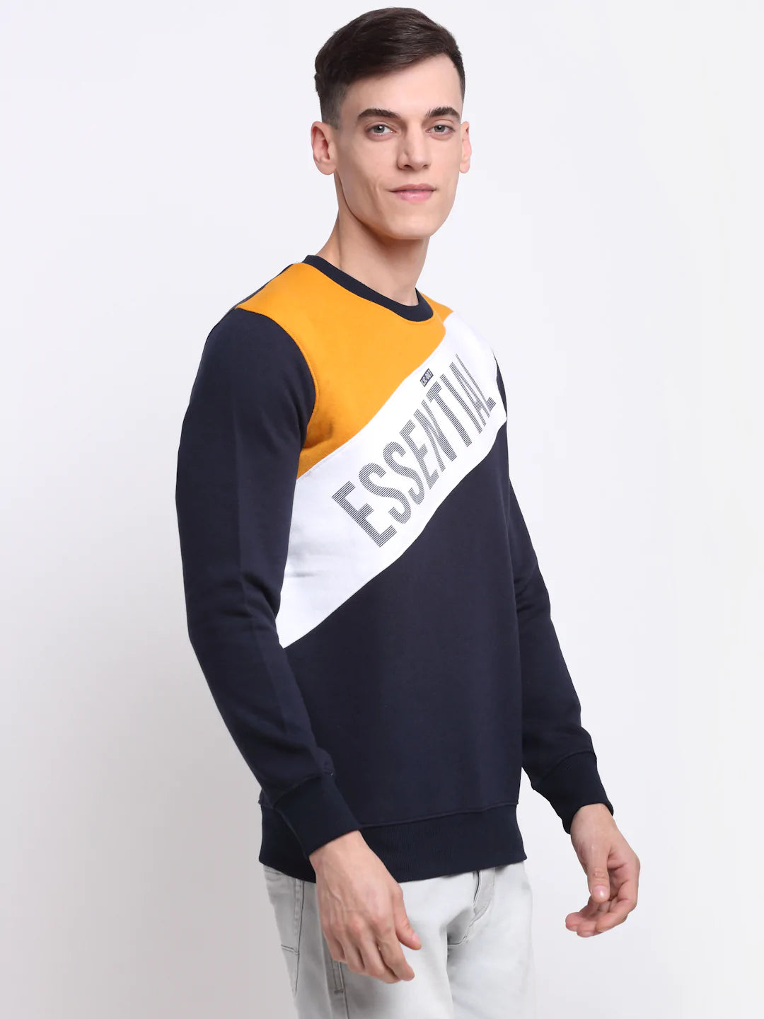 Men Multicoloured Printed Sweatshirt
