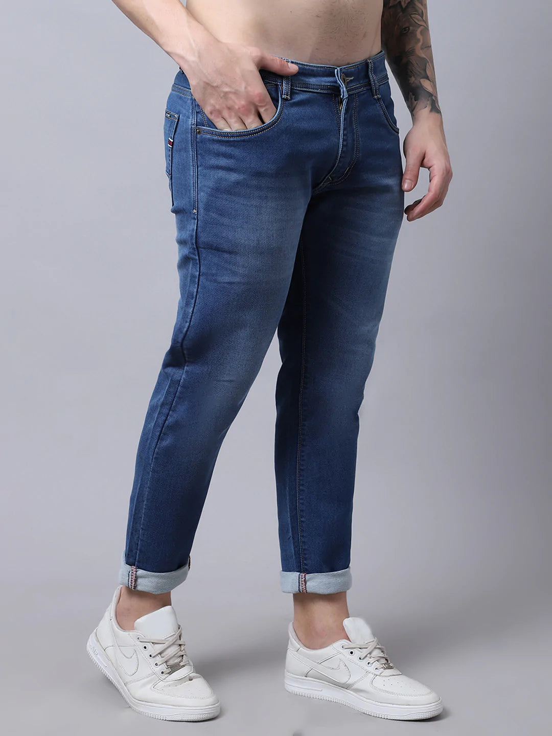 Buy Dennis Lingo Men Slim Fit Mid Rise Clean Look Stretchable Jeans - Jeans  for Men 24473760 | Myntra