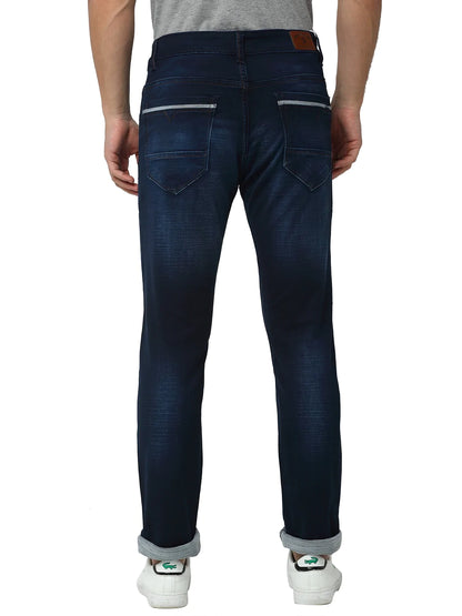 Men Blue Slim Fit Mid-Rise Clean Look Jeans