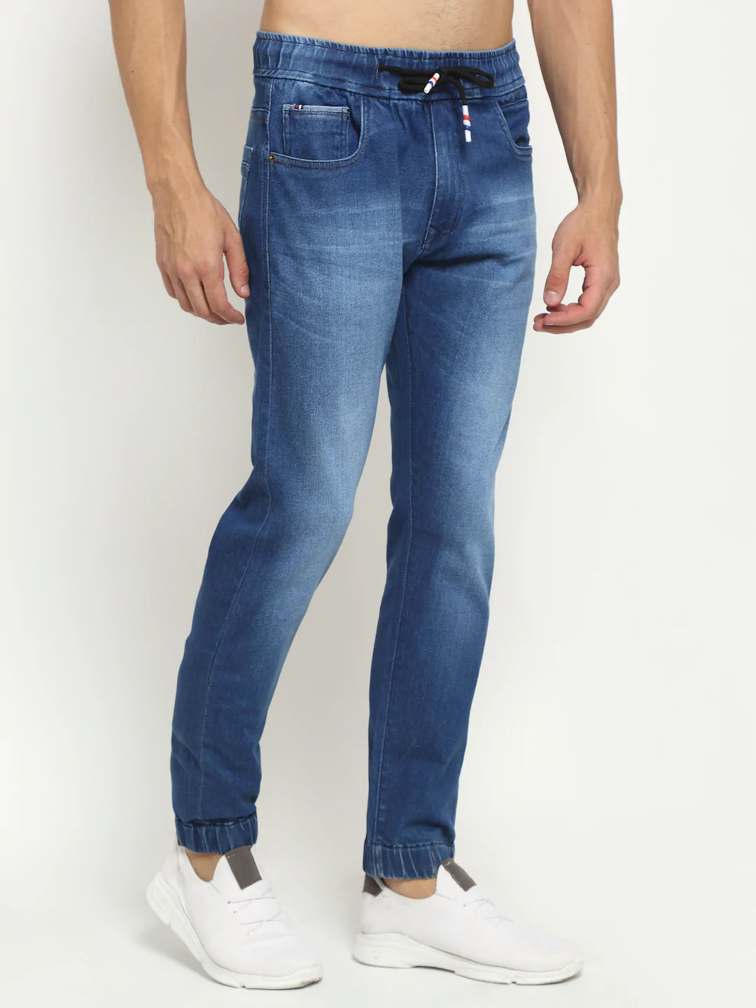 Men Blue Slim Fit Heavy Fade Stretchable Jeans