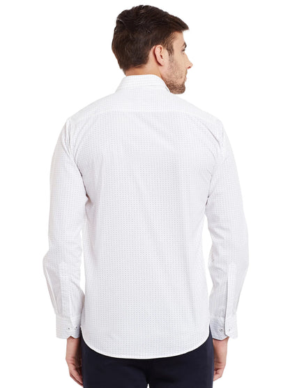 Men White Slim Fit Shirts