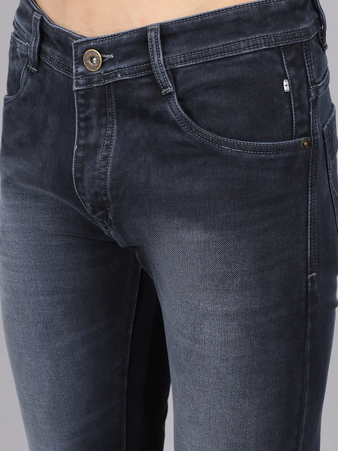 Men Blue Slim Fit Heavy Fade Stretchable Jeans