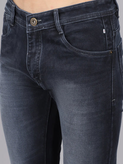 Men Blue Slim Fit Heavy Fade Stretchable Jeans