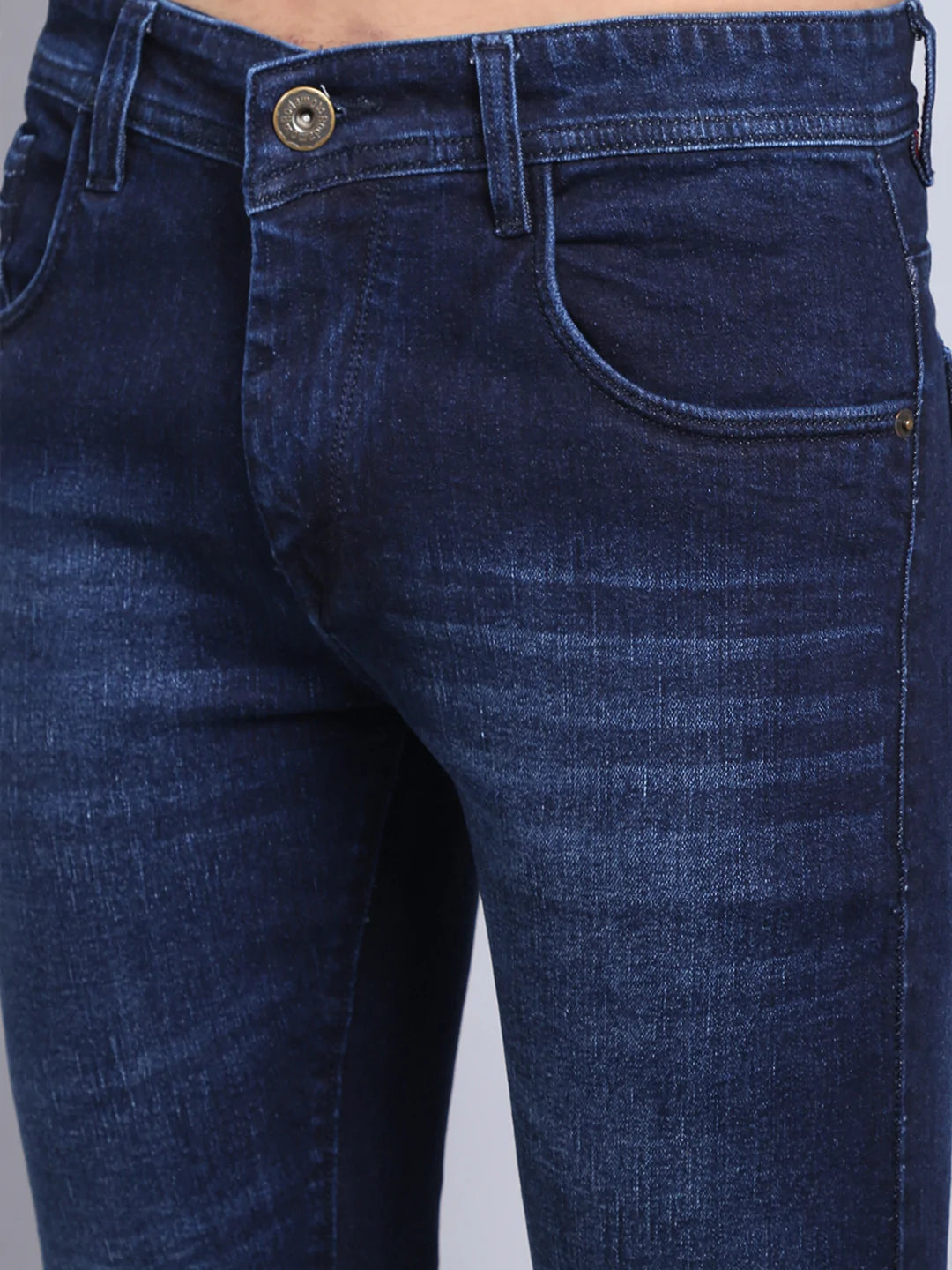 Men Blue Slim Fit Light Fade Stretchable Jeans