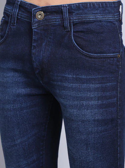 Men Blue Slim Fit Light Fade Stretchable Jeans