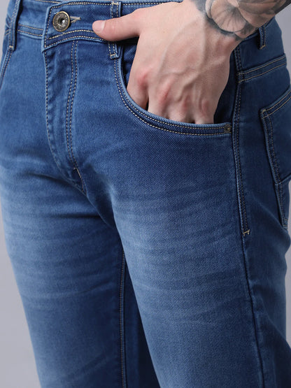Men Blue Slim Fit Light Fade Jeans