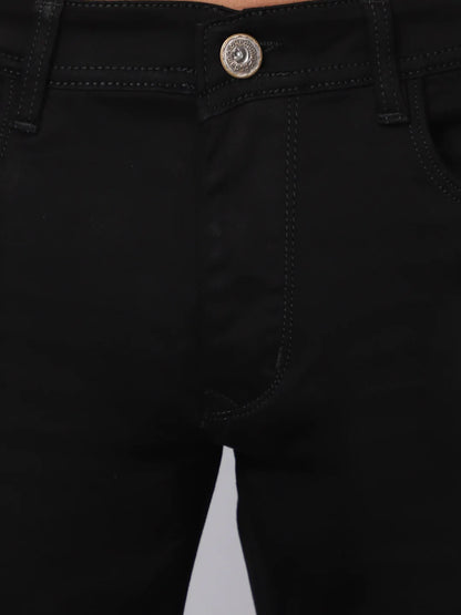 Men Black Slim Fit Stretchable Jeans