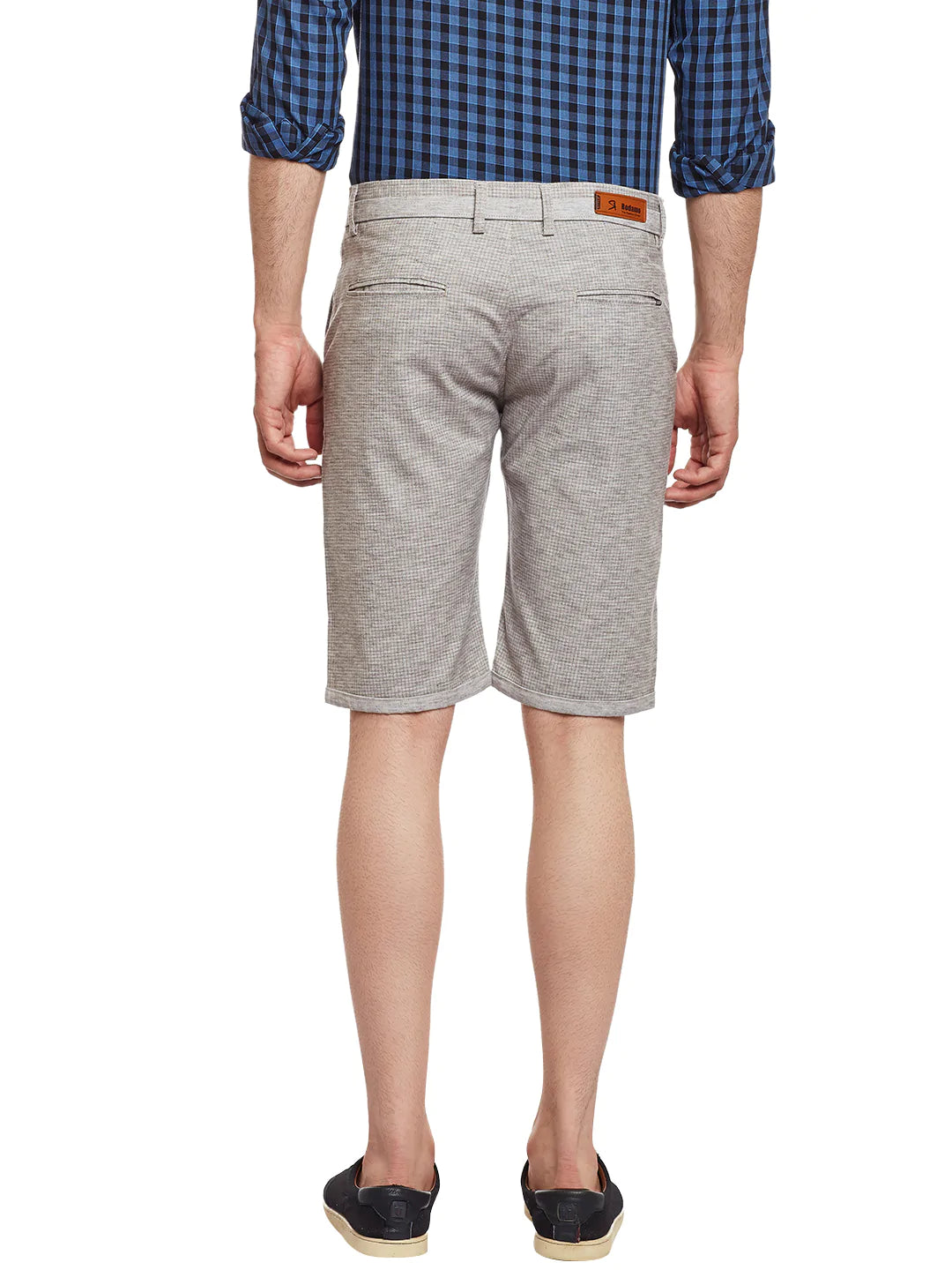 Men Grey Cotton Shorts