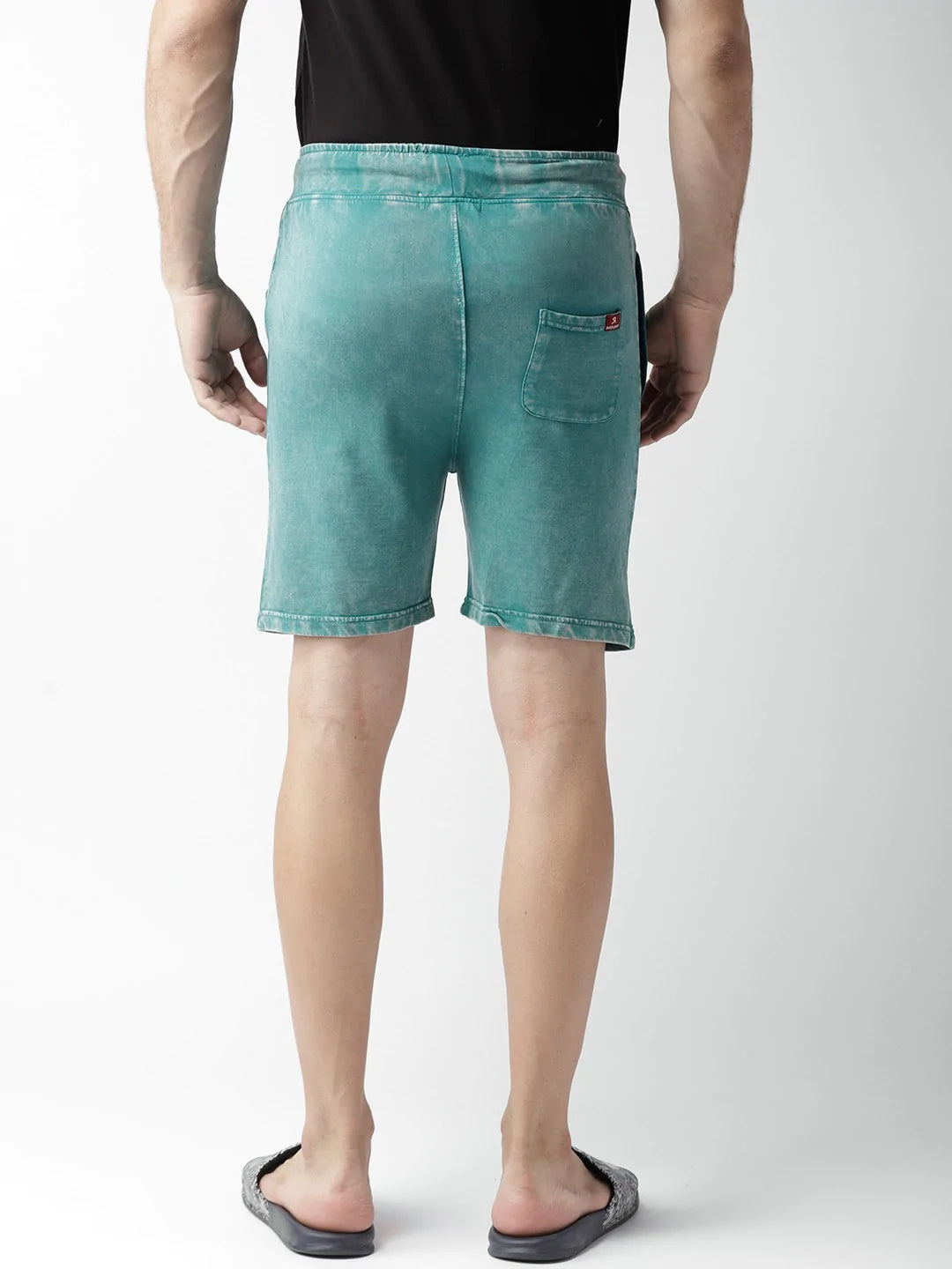 Men Green Slim Fit Shorts