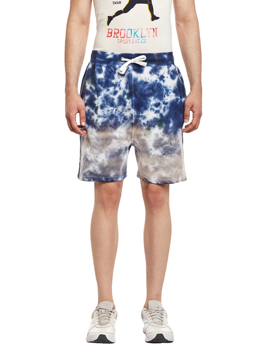 Men Blue Slim Fit Shorts