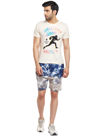 Men Blue Slim Fit Shorts