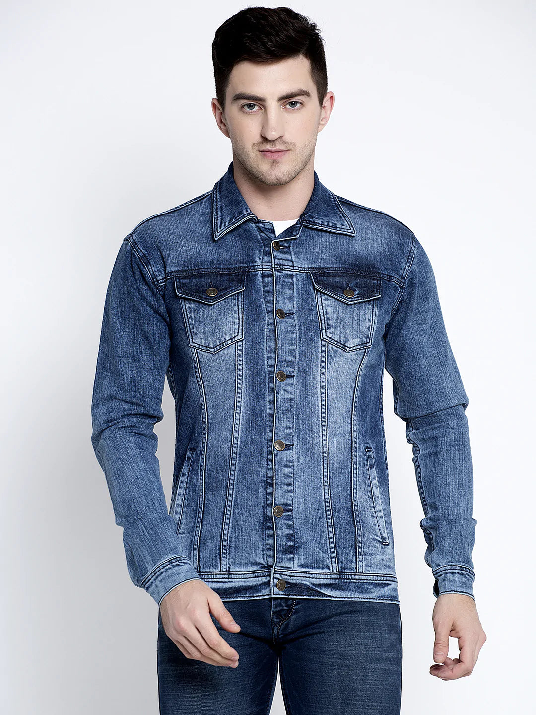 Men Blue Denim Jackets