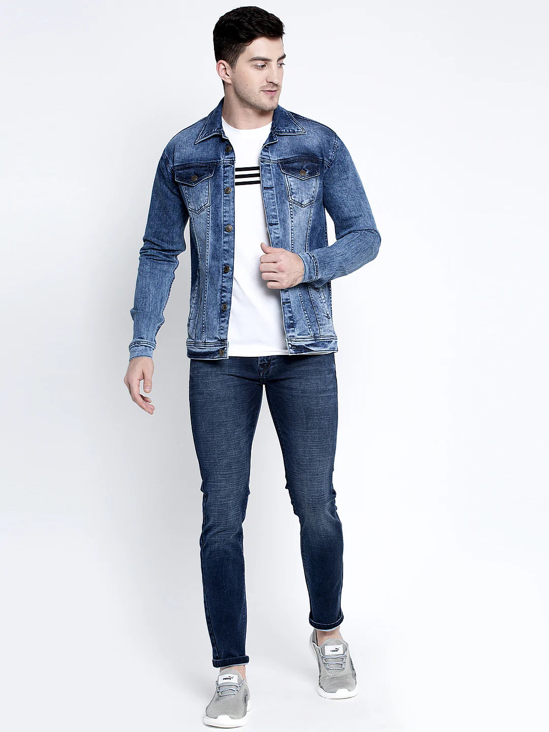 Men Blue Denim Jackets