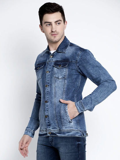 Men Blue Denim Jackets