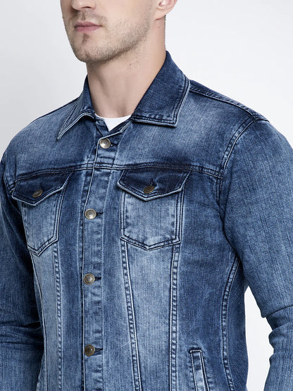 Men Blue Denim Jackets